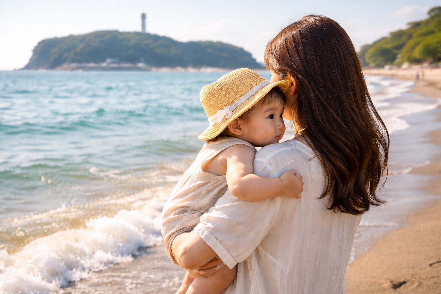 湘南・辻堂エリアで子育てをするお母さんと赤ちゃんのイメージ