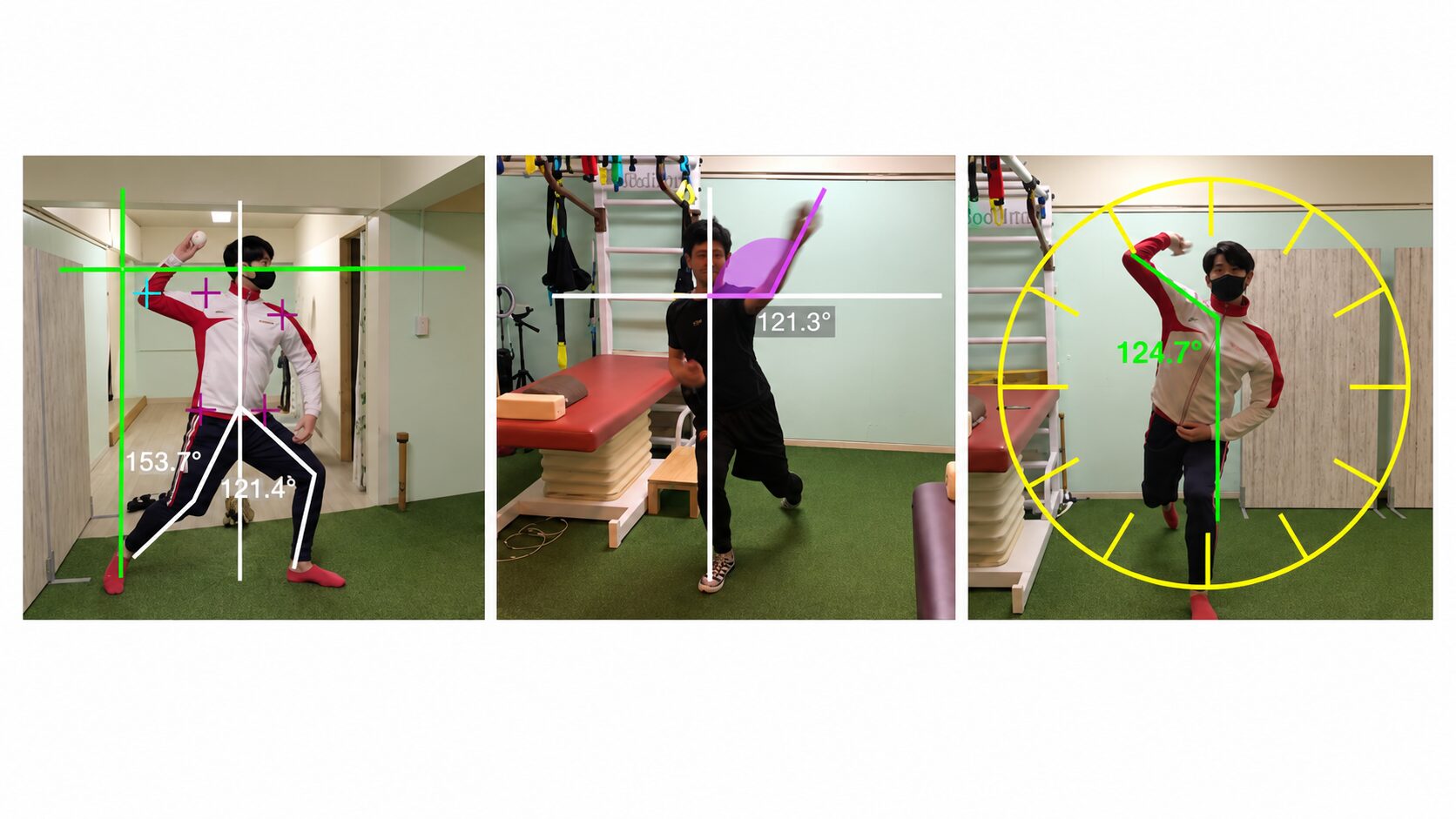 投球フォームを動画で確認する投球動作分析
